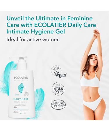 pH Balanced Daily Feminine Wash | 97% Natural Vegan Certified | Ecolatier Intimate Care 8.5 Fl Oz - Buy Online on GoSupps.com