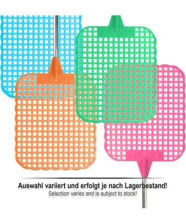 COM-FOUR 4x Telescopic Flap Claps - Effective Mosquito Protection & Pest Control - Extended Stem Fly Catcher - Insect Destruction 27-72 cm - 4 Color-Sorted Pieces - Buy Online on GoSupps.com