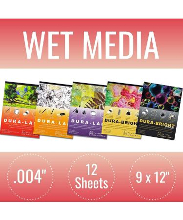 Grafix Dura-Lar 004 Film: Watercolor & Printmaking Surface, 9 x 12, Wet Media, 12 Count - Buy Online on GoSupps.com