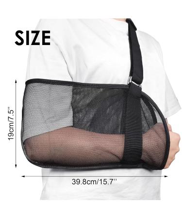 Qancekoo Mesh Arm Aling Adjustable Lightweight Breathable Shoulder Sling Right/Left Shoulder Immobilizer for Men and Women Stabilizer Wrist Elbow - Buy Online on GoSupps.com