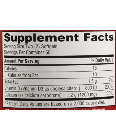 Schiff Super Calcium 1200 mg - 120 Softgels | Bone Health Supplement - Buy Online on GoSupps.com
