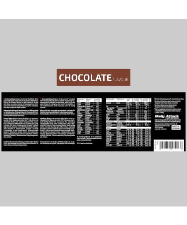 Body Attack Extreme Whey Deluxe Chocolate 900g - High-Quality Protein Powder Low Fat & Sugar CFM Whey Isolate - Made in Germany - International Shipping - Buy Online on GoSupps.com