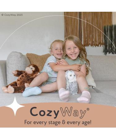 CozyWay Kids Non Slip Cotton Crew Socks - 12 Pairs, Anti Skid with Grips, Striped for Boys & Girls 3-5 Years - Buy Online on GoSupps.com