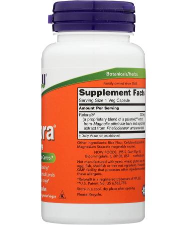 Now Foods Relora 300 mg - 60 Veg Capsules for Stress Relief & Mood Support - Buy Online on GoSupps.com