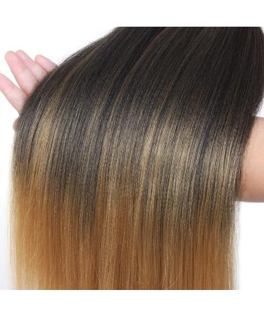 Xtrend 8 Packs 30 Inch Ombre Brown EZ Braiding Hair Extensions Long Pre Stretched for Box Braids Yaki Straight Kanekalon Fiber Pre Stretched Crochet Braiding Hair Extension T30# 30 Inch (Pack of 8) T30# - Buy Online on GoSupps.com