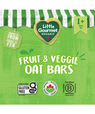 Little Gourmet Organic Fruit & Veggie Oat Bars Apple Sweet Potato - Buy Online on GoSupps.com