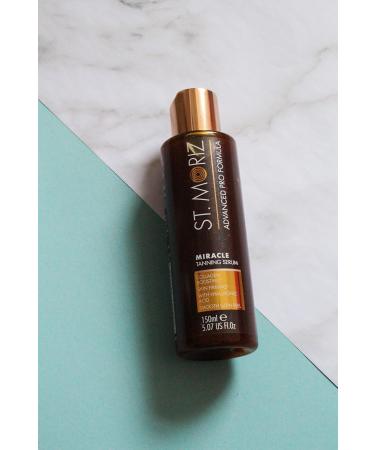 St Moriz Advanced Miracle Gradual Tanning Serum in Light | Anti Ageing Fake Tan Serum with Hyaluronic Acid for Extra Hydration | Skin Firming & Collagen Boosting | Gradual Tan Moisturiser | 150ml - Buy Online on GoSupps.com