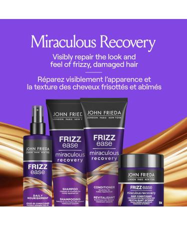 John Frieda Frizz Ease Miraculous Recovery Repairing Shampoo Conditioner & Leave in Conditioner for frizzy & damaged hair (3 Pack) - Buy Online on GoSupps.com