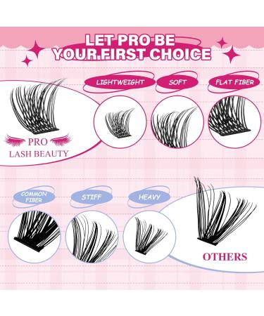 120 Pcs Individual Cluster Lashes - DIY Lash Extensions - Volume Wispy Lashes - Super Thin Band - Reusable and Comfortable - Velvety D-8-16 Mix - Buy Online on GoSupps.com