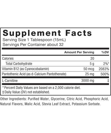 Force Factor L-Carnitine Supplement 3000 mg - Liquid Fat Burner Muscle Recovery Non-GMO Orange Flavor 16 Oz - Buy Online on GoSupps.com
