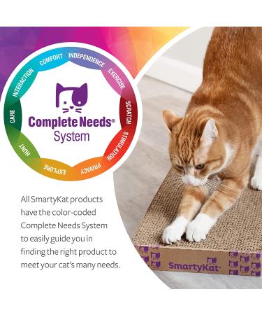 SmartyKat Scratch Up Hanging Corrugated Cat Scratcher | Catnip Infused | Promotes Healthy Nail Growth | Single Pack - Buy Online on GoSupps.com