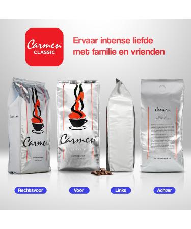  Carmen Carmen Classic Spanish Style Coffee Beans 1000g - Buy Online on GoSupps.com