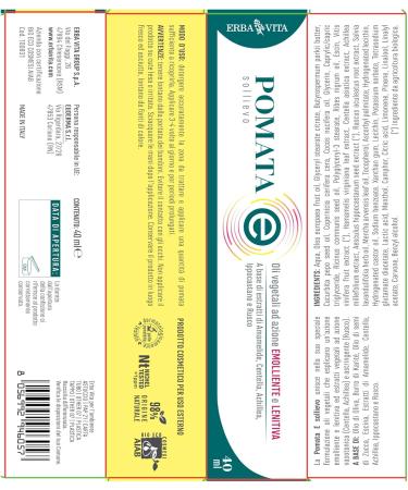  Erba Vita ERBA VITA E Relief Ointment a cosmetic product based on vegetable oils with emollient and soothing action 40 ml - Buy Online on GoSupps.com