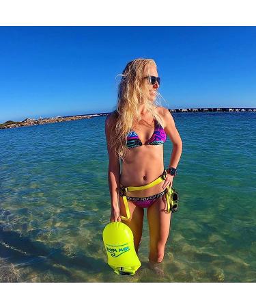 New Wave Swim Buoy - Light and Visible Float for Open Water Swimmers and Triathletes - Buy Online on GoSupps.com