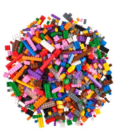 Strictly Briks Classic Briks Building Starter Kit - 100% Compatible with All Major Brick Brands - Vibrant Colors 672 Pieces