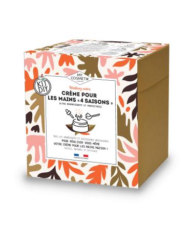 MY COSMETIK - DIY gift set - 4 seasons hand cream - Rich in shea butter this protective cream deeply nourishes your hands - Recipe + ingredients! - Made in France