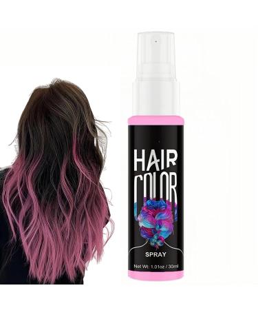 Temporary Hair Dye Hair Colour Spray Pink Hair Spray Wash Out Temporary Coloured Hair Spray Hair Spray Temporary Coloured Hair Spray Wash Out Kids Semi Permanent Hair Dye Spray Instant Styling(Pink) #7