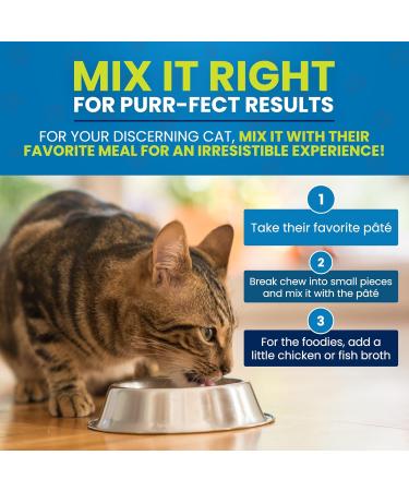 Cymbia Cat Oral Care+ Cat Dental Chew Supplement for Plaque & Tartar Control Fresher Breath & Stronger Immune System Natural Ingredients for Cat Dental Care Approx. 70 Days Supply - Buy Online on GoSupps.com
