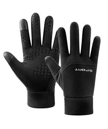 TagVo winter sports gloves slip-resistant bicycle gloves waterproof and windproof outdoor work gloves Portable running gloves Super grip thin fleece inner lining touchscreen m black - Buy Online on GoSupps.com