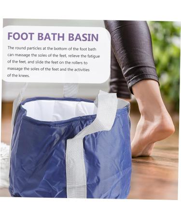 WOFASHPURET 1pc Foldable Footbath Bucket for Collapsible wash bin Folding Water Container Foot Soaking Basin Laundry Buckets Home Foot Spa Tub Foot spa Basin Household Storage Bags Travel peva 30x20cm - Buy Online on GoSupps.com