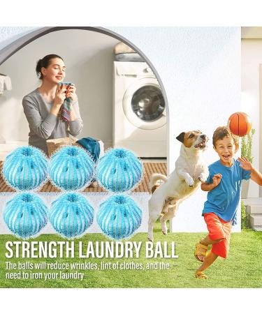 12 Pack Pet Hair Remover Balls for Laundry - Reusable Hair Catcher for Dogs and Cats - Blue - Buy Online on GoSupps.com