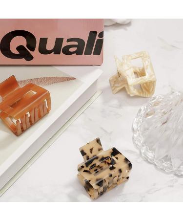 Naran Tortoise Hair Claw Clips - French Design Acrylic Clips (3pcs, 2inches) - Buy Online on GoSupps.com