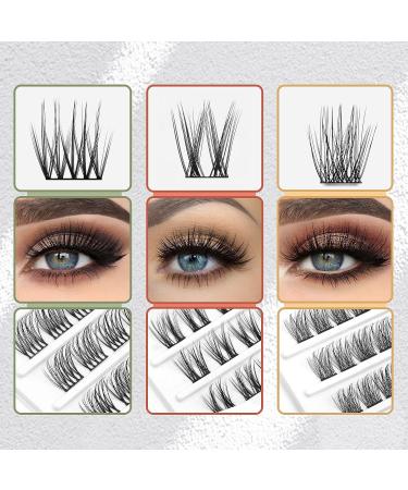 WONSIS 120 Individual Lash Clusters | Soft & Lightweight 0.07mm C Curl Synthetic Lashes | Reusable DIY Extensions for Home Use (12MM Volume) - Buy Online on GoSupps.com