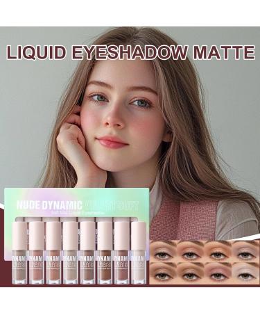Eyeshadow er look liquid eyeshadow waterproof creamy long lasting coverage neutral 8 colors cosmetics for women date party - Buy Online on GoSupps.com