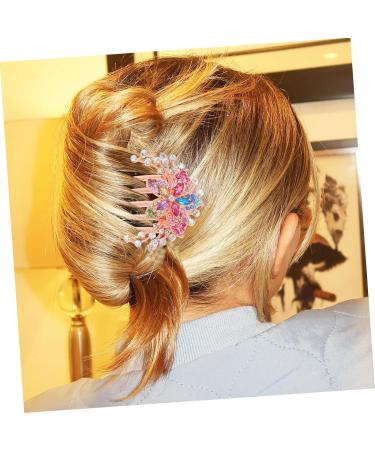 Healeved Rhinestone Hair Accessories Hairpin Hair Insert Comb Bride Hair Comb Rhinestone Hair Comb Women Headdress Hair Accessories for Women Hair Comb Clips Rhinestone Flower Hair Comb - Buy Online on GoSupps.com