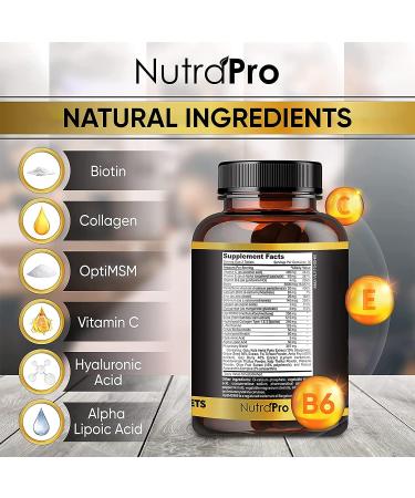 Men's Hair Growth Vitamins - DHT Blocker & Beard Growth Supplement for Thicker, Fuller Hair. Support Thinning Hair with Biotin - Regrow & Strengthen Hair - Buy Online on GoSupps.com