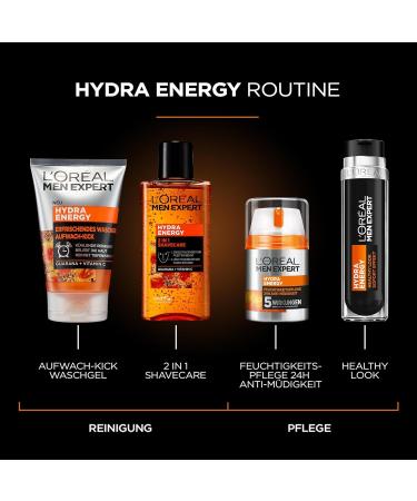 L'Oral Men Expert Gift Set - Hydra Energy Care with Washing Gel & 24h Moisturizer | International Shipping - Buy Online on GoSupps.com