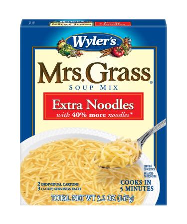 Wyler's Mrs. Grass Extra Noodles Soup Mix (5.2 oz Boxes (Pack of 12))