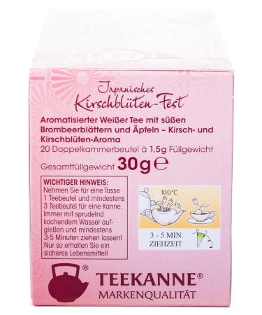 Japanese Cherry Blossom Teapot Set - 6 Packs of 20 Tea Bags (6 x 30g) | Premium International Shipping - Buy Online on GoSupps.com
