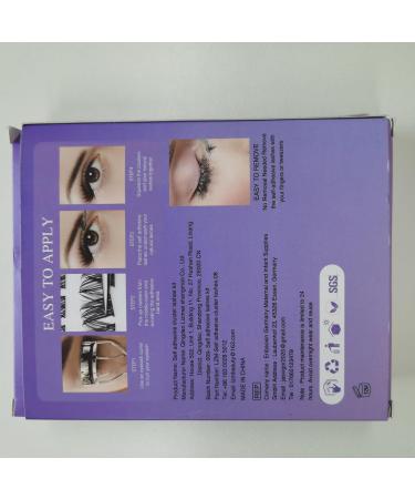 Self Adhesive Eyelashes Pre-Glued | D Curl Volume Lashes 10-14mm | Individual Lash Extension Kit with Tweezers - Buy Online on GoSupps.com
