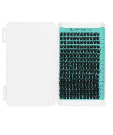 Bodermincer D Curl Eyelashes Large Pack - 192 Cluster 16 Rows - 12-14-16-18mm Mixed Length - High-Quality Extensions - Buy Online on GoSupps.com