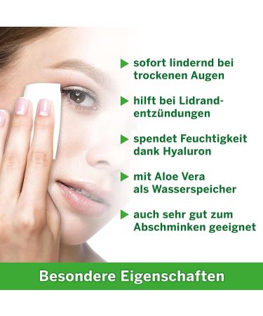 Ocuvers Eye Cleaning Wipes - Hygienic Eyelid Care with Hyaluron & Aloe Vera | 20 Pads for Dry Eyes Blepharitis & Inflammation - Buy Online on GoSupps.com