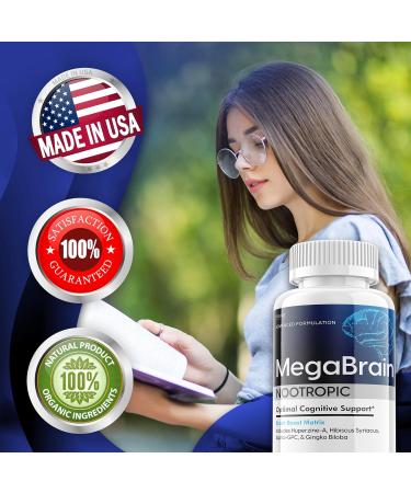 MegaBrain Nootropic - Advanced Focus Formula | 30 Capsules for Enhanced Brain Function - Buy Online on GoSupps.com