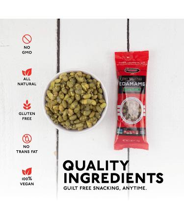 Seapoint Farms Dry Roasted Edamame Sea Salt - 12 Packs (1.58 oz each) - Healthy Snack - Buy Online on GoSupps.com