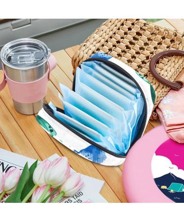 Shop Muooum Menstrual Artery Bag - Zipper Bandage Bag for Tampons | Stylish Butterflies Design in Green & Blue - Perfect for Women & Girls - Buy Online on GoSupps.com