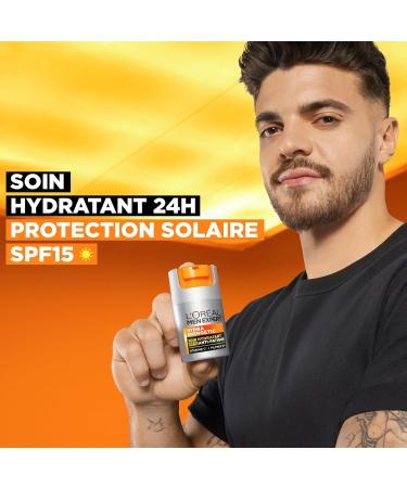 L'Or al Men Expert Hydra Energetic Soin Hydratant SPF15 Anti-Fatigue - 50ml (Lot de 2) Hydra Energetic FPS15 50 ml (Lot de 2) - Buy Online on GoSupps.com