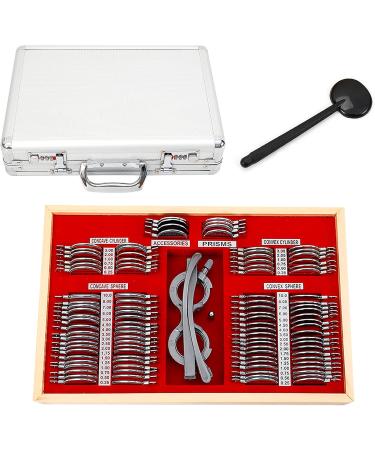 Buy Lannadd 104-Piece Optical Trial Lens Set - Metal Edge Optometry Lenses & Aluminum Frame for Hospitals & Opticians - International Shipping Available - Buy Online on GoSupps.com