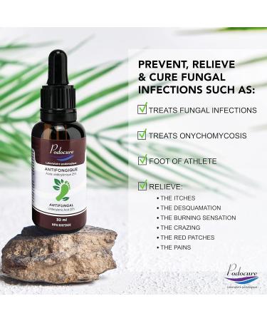 Podocure Anti-fungal Solution | With Undecylenic Acid 25% | 30ml | Finger and Toe Fungus Treatment Nail and Athlete Repair Solution Treats Onychomycosis Treats Fungal Infections | 100% Natural | Podiatric Laboratory in CANADA | (PACK OF 1) - Buy Online on GoSupps.com