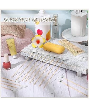 100 Pcs Goose Feather Ear Pick Bamboo Handle Ear Wax Remover - Ear Cleaner & Care Supply - Buy Online on GoSupps.com