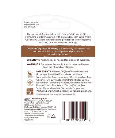 Palmer's Cocoa Butter Firming Lotion + Coconut Oil Lip Balm Duo 10.6 Fl Oz Lotion + (2) Lip Balms - Buy Online on GoSupps.com