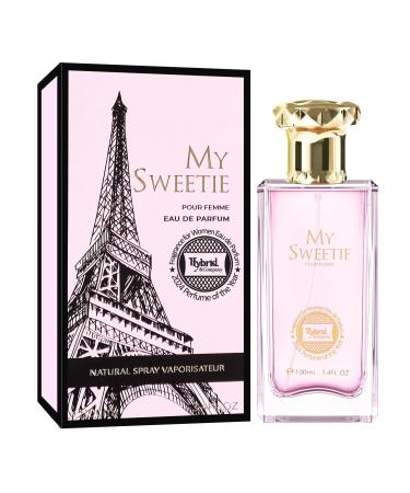 Hybrid & Company Women My Sweetie Pour Femme Eau De Parfum Vaporisateur Natural Spray 3.4 Fl Oz