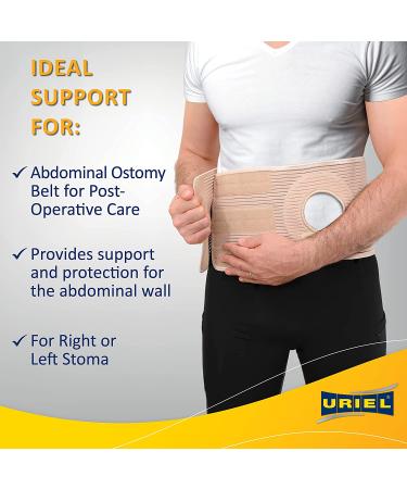 Uriel Abdominal Ostomy Belt XL for Post-Operative Care - Colostomy Ileostomy Surgery Support - Buy Online on GoSupps.com