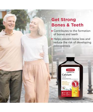 Wampole Calcium Liquid Helps Develop and Maintain Bones & Teeth 350 ml - Buy Online on GoSupps.com