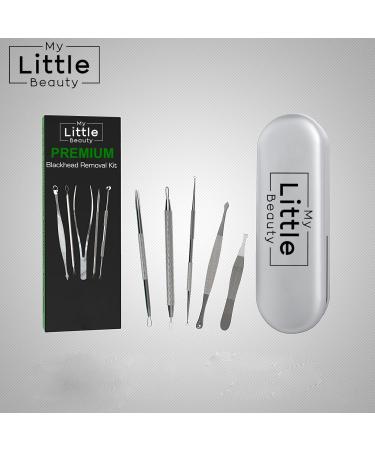 Blackhead Remover Kit - MY LITTLE BEAUTY - Comedone Extractor Tool Set - Remove Blackheads Comedones and Whiteheads - Buy Online on GoSupps.com