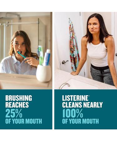 Listerine Ultraclean Oral Care Antiseptic Mouthwash with Everfresh Technology - 1.5 L Cool Mint - ADA-Accepted Tartar Control Oral Rinse for Bad Breath, Gingivitis, Plaque & Tartar - 50.72 Fl Oz - Buy Online on GoSupps.com