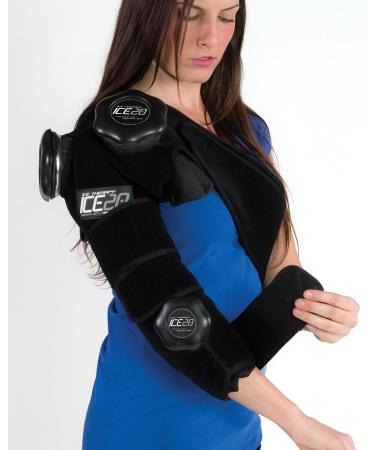 ICE20 Double Shoulder Real Ice Therapy Compression Wrap comfortable Bag Softball - Buy Online on GoSupps.com
